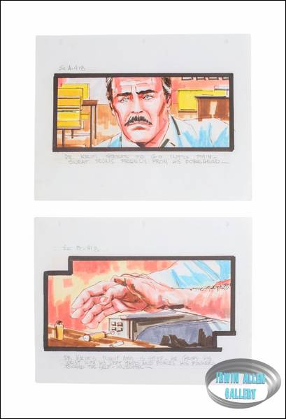 Lot #161 Swarm Original Storyboard Illustrations