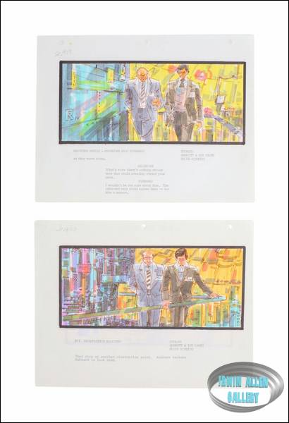 Lot #165 Swarm Original Storyboard Illustrations