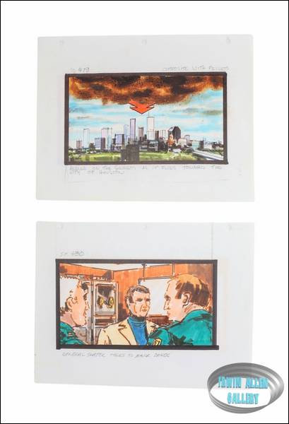 Lot #169 Swarm Original Storyboard Illustrations