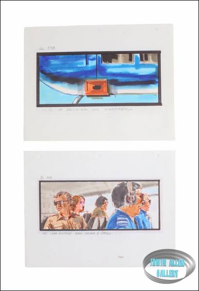 Lot #175 Swarm Original Storyboard Illustrations