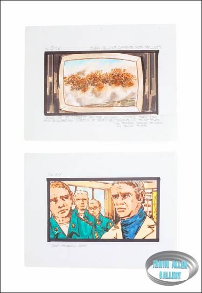 Lot #182 Swarm Original Storyboard Illustrations