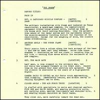 The Swarm Script Page 1