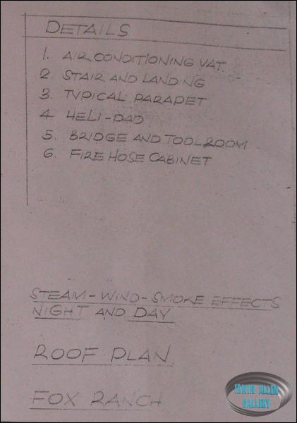 Blueprint of Heli-pad and roof