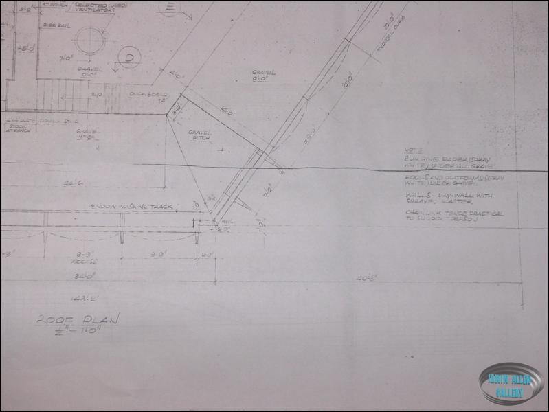 Blueprint of Heli-pad and roof