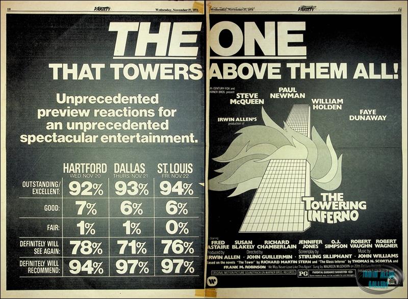 Variety Towering Inferno Ad 27 Nov 1974