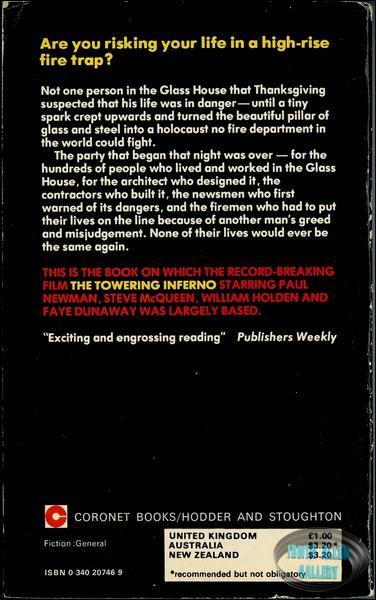 The Glass Inferno Novel Cover 2