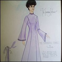 Costume Art for Jennifer Jones Evening Gown