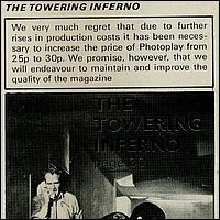 Photoplay March 1975 Towering Inferno Article