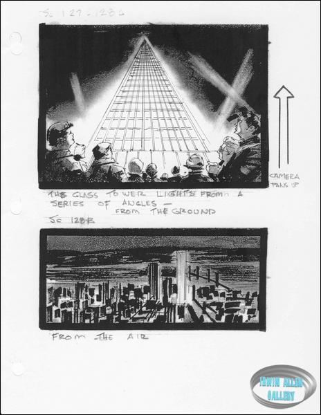 Scenes 127 to 128 - The glass tower lights