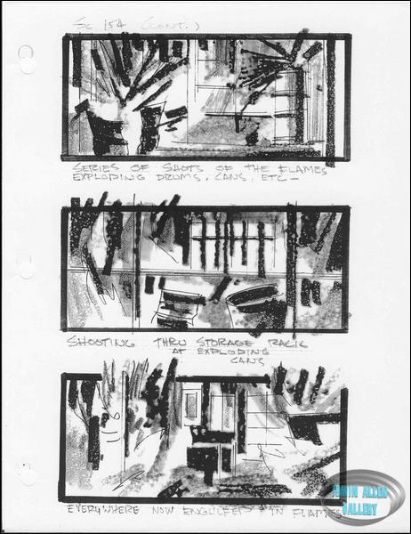 Scene 154 - Storage room engulfed in flames