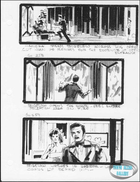 Scenes 257 to 259 - Bigelow opens door to fire