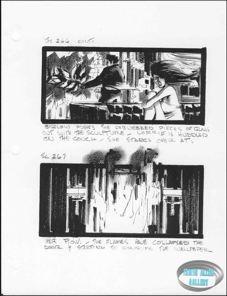 Scenes 266 to 267 - Flames enter Bigelow's room