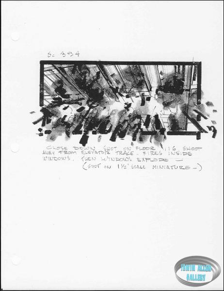 Scene 394 - Floor 116 windows explode