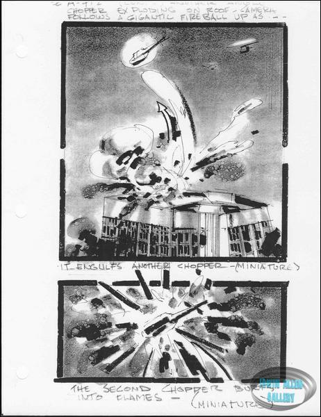 Scene 412 - Fireball engulfs another chopper
