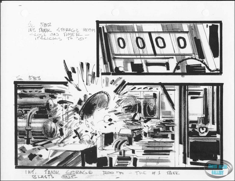 Scenes 582 to 583 - Tank #1 explodes