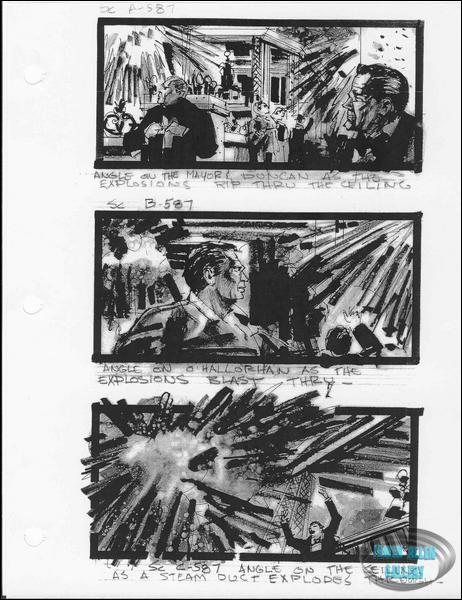Scene 587 - Explosions rip through ceiling