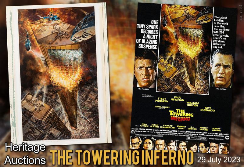 Towering Inferno original final poster artwork by John Berkey