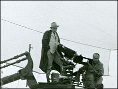 Winton C. Hoch and Irwin Allen Over Seaview Set