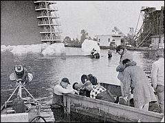 Filming Seaview on Fox Backlot Sersen Lake