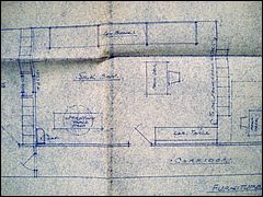 Lower Deck set layout blueprint, sheet 1 of 2