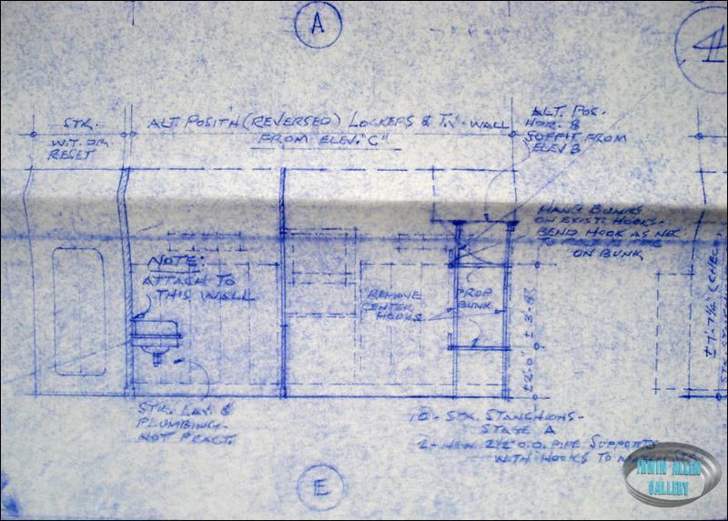Lower Deck set layout blueprint, sheet 2 of 2