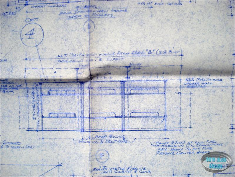 Lower Deck set layout blueprint, sheet 2 of 2