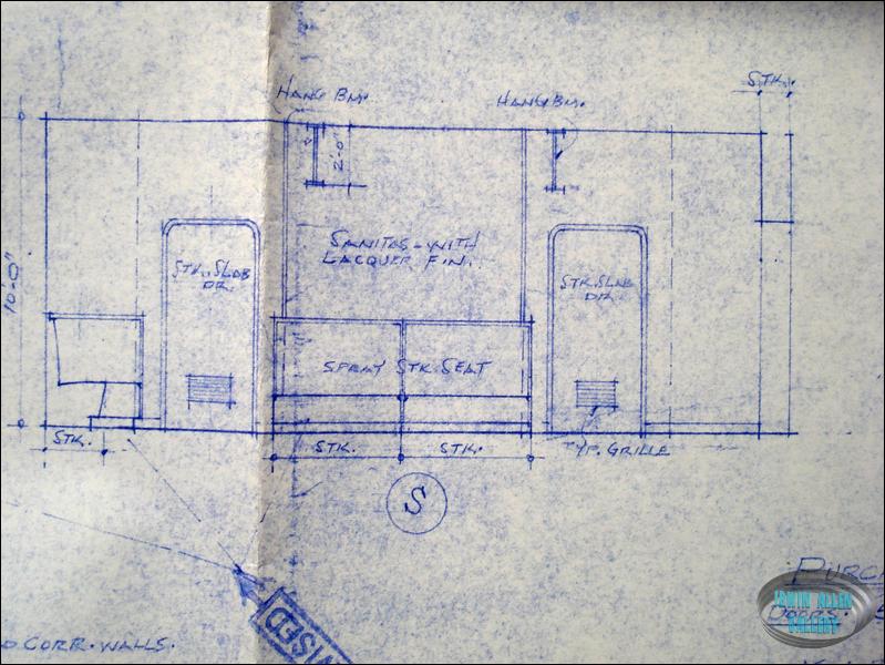 Lower Deck set layout blueprint, sheet 2 of 2