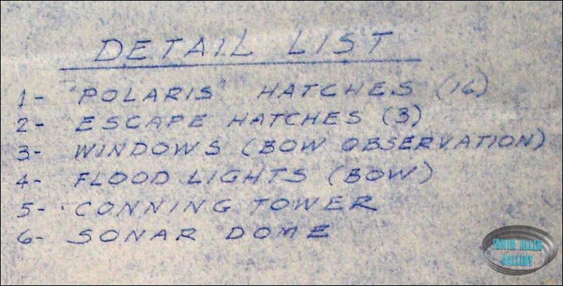 Movie Seaview Miniature Blueprint