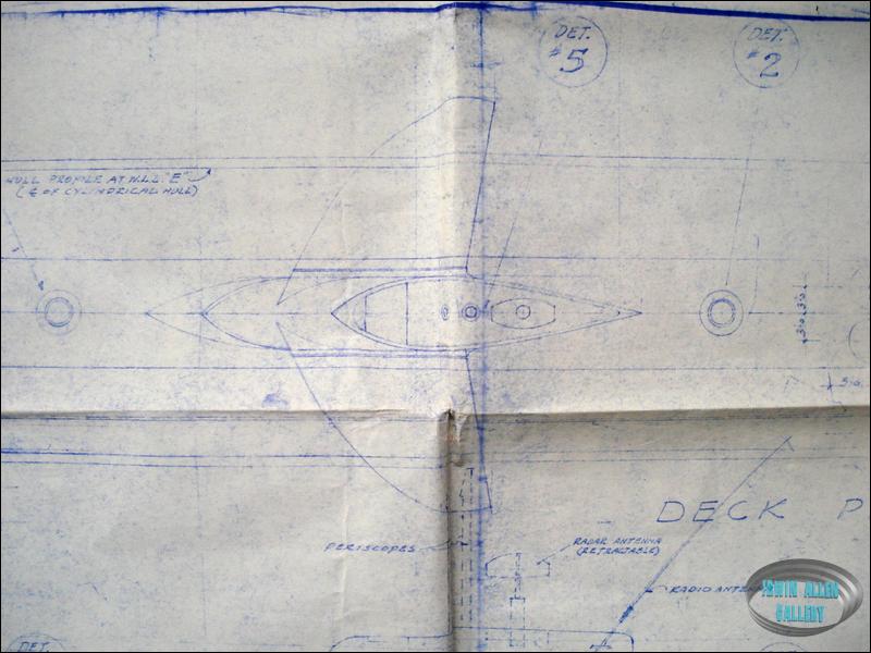 Movie Seaview Miniature Blueprint