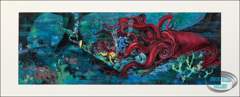 Concept Art of Giant Squid Battle