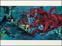 Concept Art of Giant Squid Battle