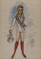 Female Costume Drawing for Viva Knievel

