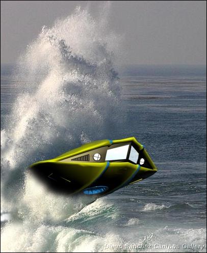 Flying Sub Taking Off