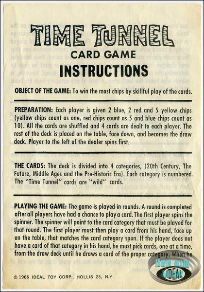 Time Tunnel Ideal Card Game