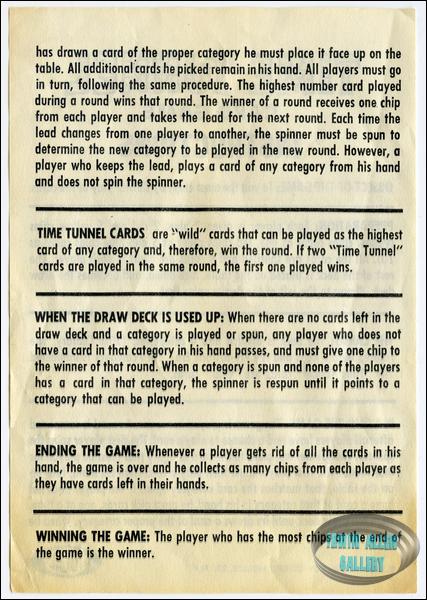 Time Tunnel Ideal Card Game