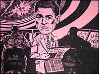 Time Tunnel Press Kit Folder Art by Stan Dunlap