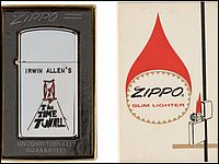 Time Tunnel Zippo Lighter with Box