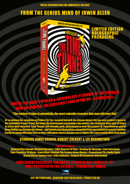 The Time Tunnel UK DVD Press Release