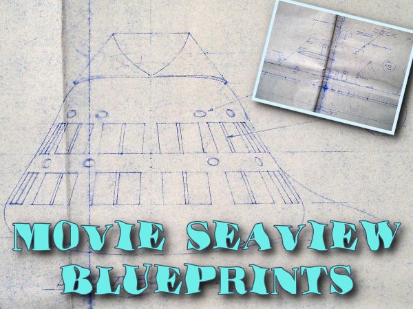 Voyage to the Bottom of the Sea Movie Seaview Miniature Blueprints