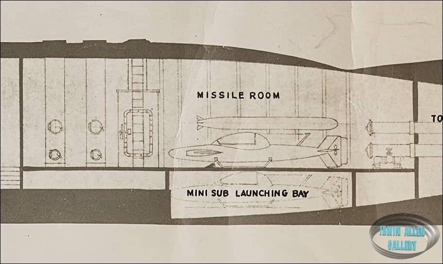 Seaview Blueprint Missile Room and Mini Sub