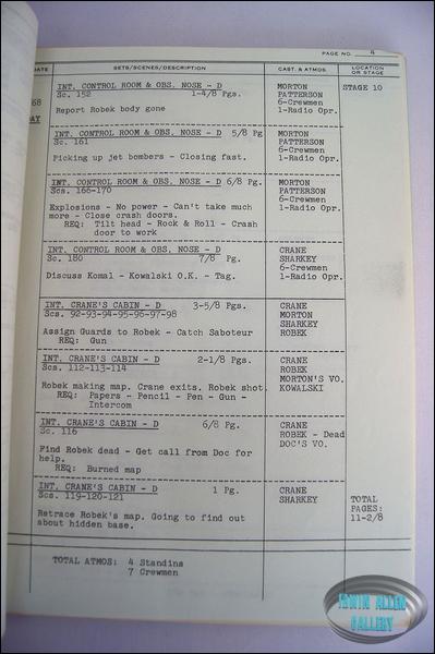 Richard Basehart Script for Attack