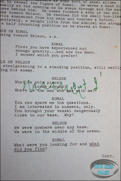 Richard Basehart Script for Attack
