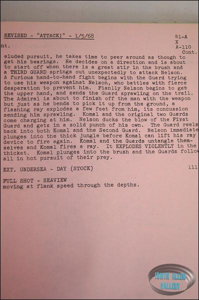 Richard Basehart Script for Attack