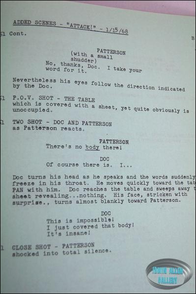 Richard Basehart Script for Attack