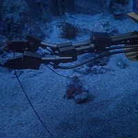 Flying Sub with Grappling Hooks in Man-Beast