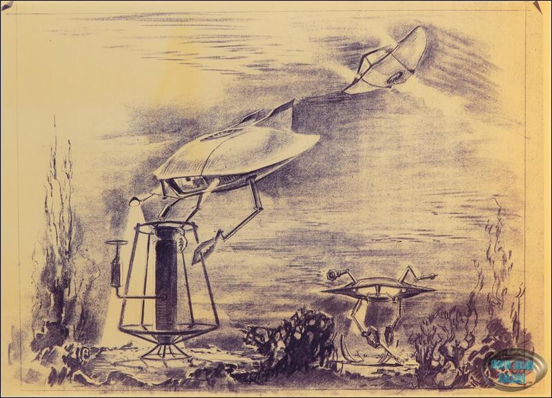 Flying Sub with Grappling Arms Schematic