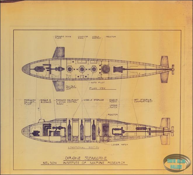 Drone Submarine Miniature Schematic