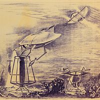 Flying Sub with Grappling Arms Schematic