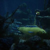 Yellow Missile Sub and Diving Bell