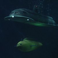 Yellow Missile Sub with the Seaview